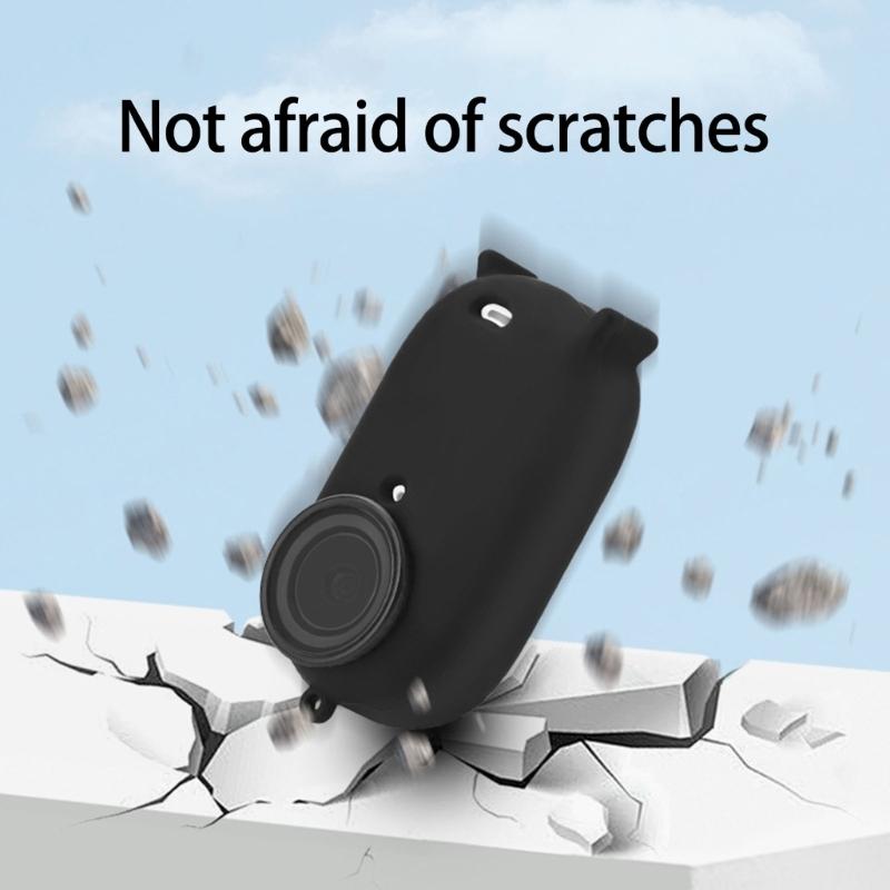 Silicone Protective Case For GO 3S Thumb Camera, Silicone Case Durability Rubber Cover, Easy Access Design Protector