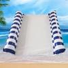 1× PVC Double Float Water Hammock Recliner Comfortable Foldable Inflat Air Mattress Summer Swimming Pool Mats Sleeping Bed Chair