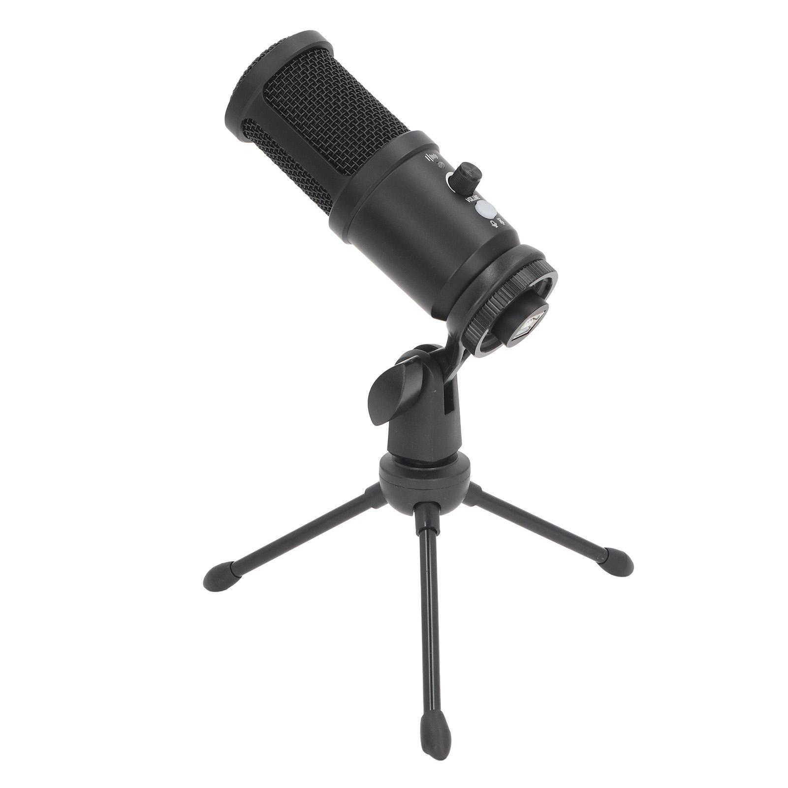 

USB Condenser Microphone Super Cardioid Directional Desktop Wired Mic for Recording Gaming Live Streaming