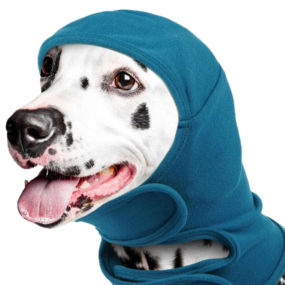 

Adjustable Dog Calming Hood Washable Dog Ear Cover Pet Accessories Dog Scarf Hat Nursing S синий