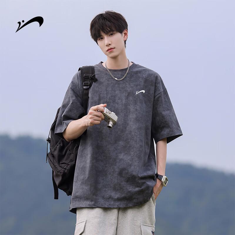 

Guirenniao Men s Washed Cotton Distressed Short Sleeve T-Shirt S