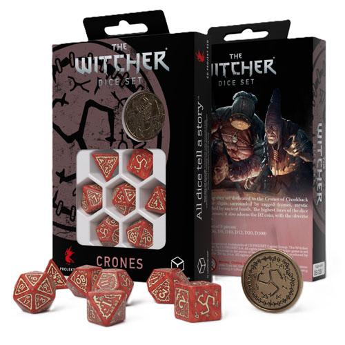 The Witcher Crones Dice Set 7pcs with Coin (Brewess)