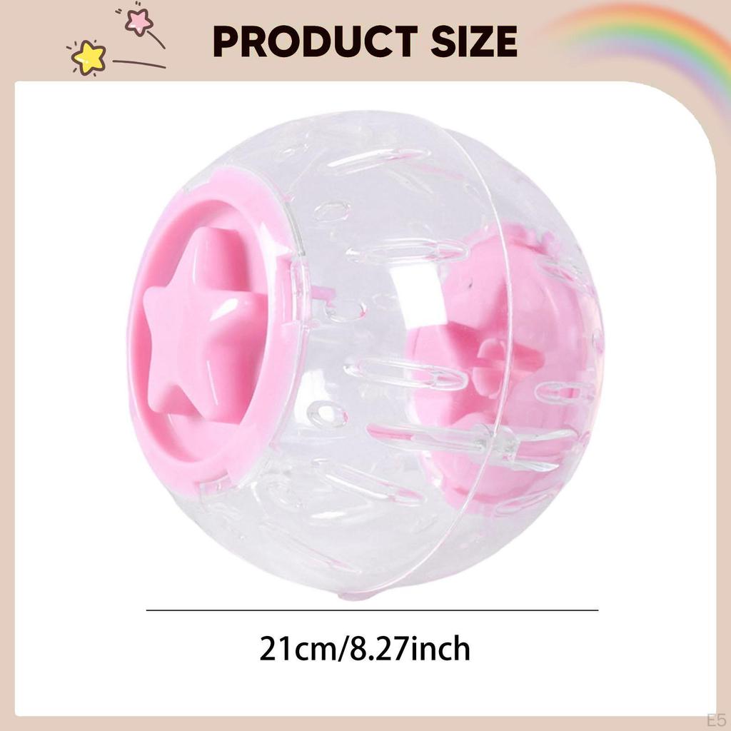 Exercise Ball for Hamsters And Guinea Pigs, Breathable Ball, Transparent Wheel, Toy