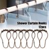Stainless Steel Shower Curtain Accessories Curtain Rings Glide Ring Hooks Shower Curtain Hooks