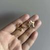 Korean Style Elegant Star Ear Cuffs for Women - Simple & Chic Five-Pointed Star Earrings for Daily Wear