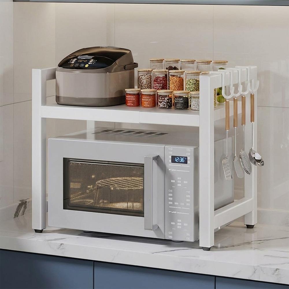 Retractable Metal Kitchen Storage Rack Adjustable Oven Storage Shelf  Seasoning Storage