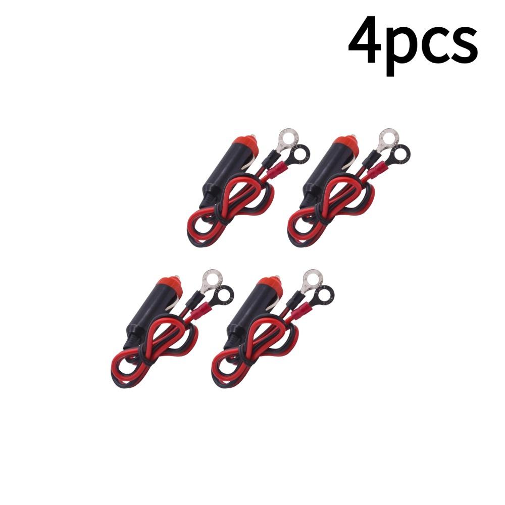 1/2/3/4/5/6/8/10PCS 12V Car Power Supply Inverter Wire Convenient Male Plug Car Cigarette Lighter Plug Cable Socket 50cm Long