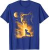 Französische Bulldogge heult zum Mond Meme 90er Tier Grafik T-Shirt
