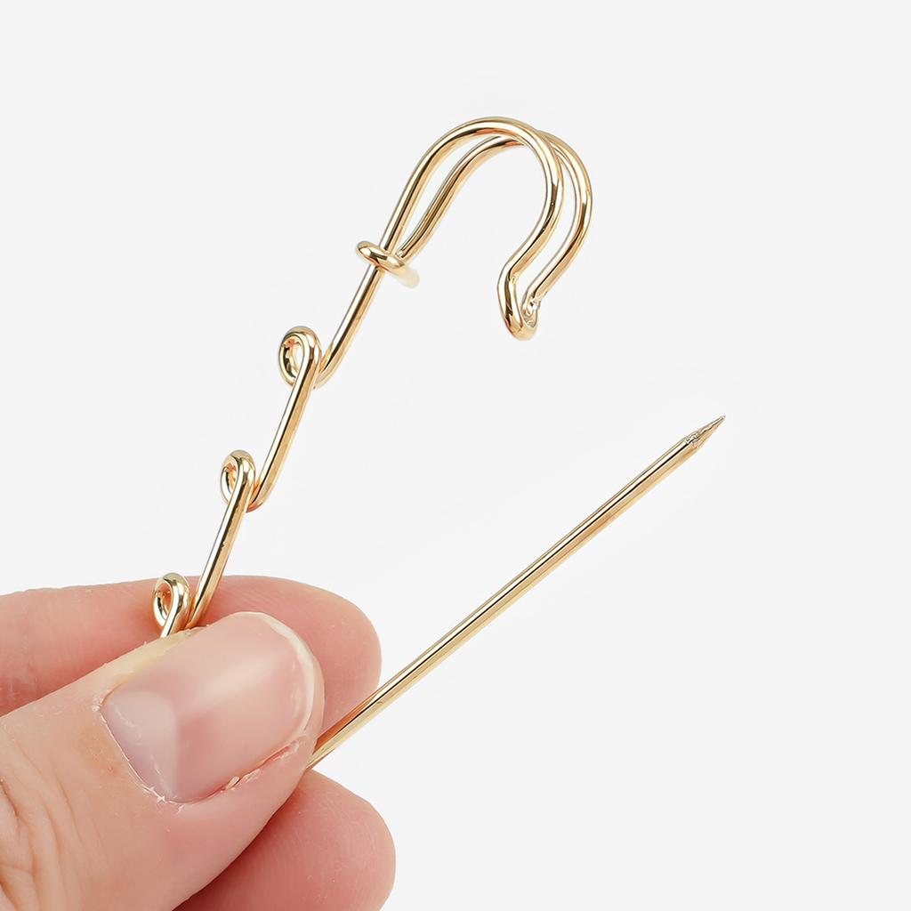 10 stk Sikkerhetsnål - Sklisikker spenne, Egnet for å lage og sy klestilbehør