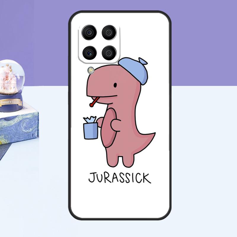 Fun Dinosaur Pattern Dino Case For Samsung Galaxy M15 M55 M35 M33 M21 M31 M16 M36 M56 M53 M13 M12 M32 M52 M14 M34 M54