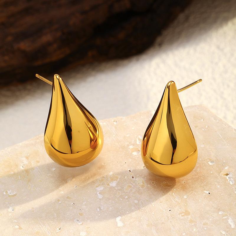 Europe United States Hot New Luxury High-End Stainless Steel Geometric Shape Earrings Multi-Style Fashion Hoop Earings