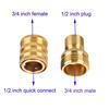 Tool Daily Pressure Washer M22 To 3/8" Quick Connect 3/4" To Quick Release M22 Male Hose Adapter, 9-Pack