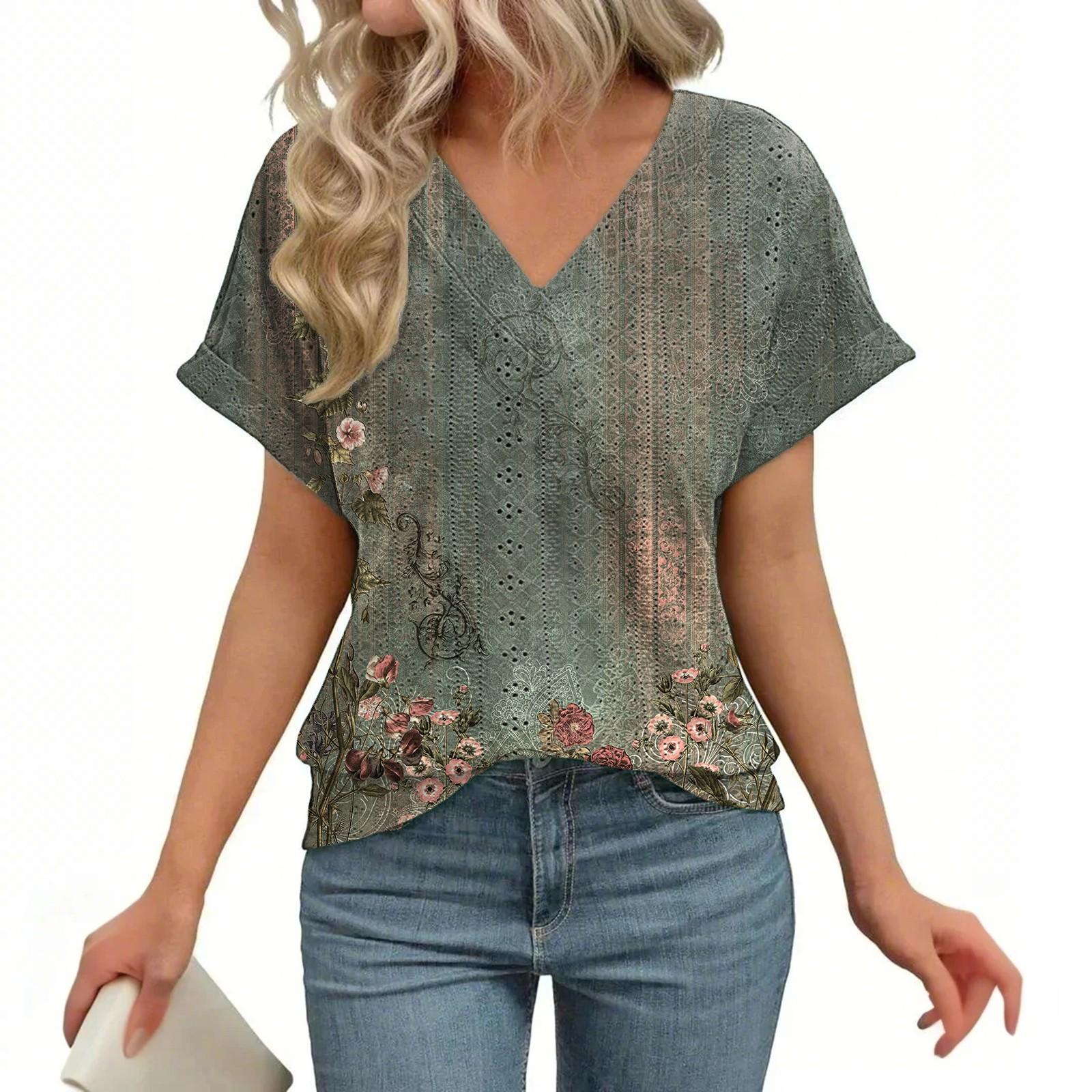 

Женские повседневные свободные рубашки модные топы футболки футболки M чёрный