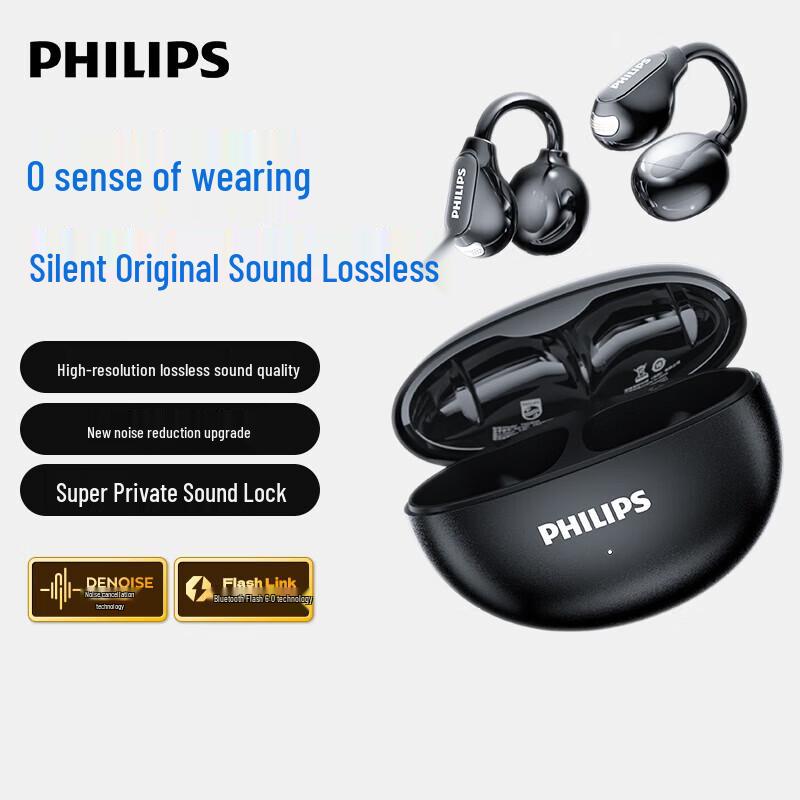 

Philips TAQ3020 Bone Conduction Ear-Clip Bluetooth Headset
