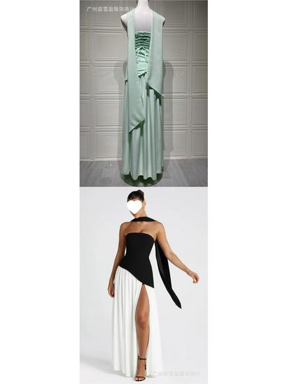 Chique Strapless Effen Kleur Maxi Jurk – Sexy Backless Design met Hoge Split
