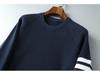 Unisex TB JL Street Style Waffelstrick Sweatshirt - Neu Rundhalsausschnitt, Lockerer Pullover, Lässige Jacke auf Lager