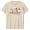 Teach Love Inspire Retro Teacher TShirt