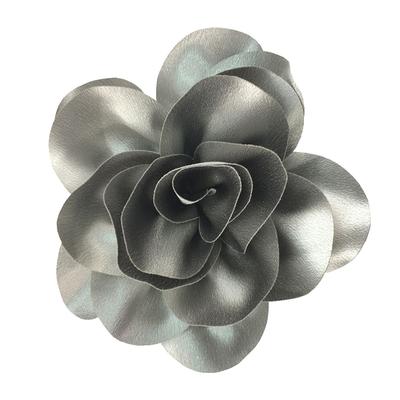 15Cm  Large Flower Brooch Clip Satin Fabric French Flower Brooch Handmade Suit Sweater Coat Decor Pins Brooches