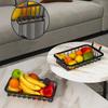 Metal Fruit Basket Bowl Detachable Vegetable Holder Organizer Vegetable Bread Basket  Countertop