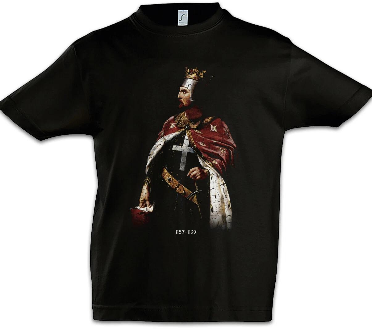 

Richard I Kids Boys T-Shirt King Crusade England Great Britain Lionheart- 120