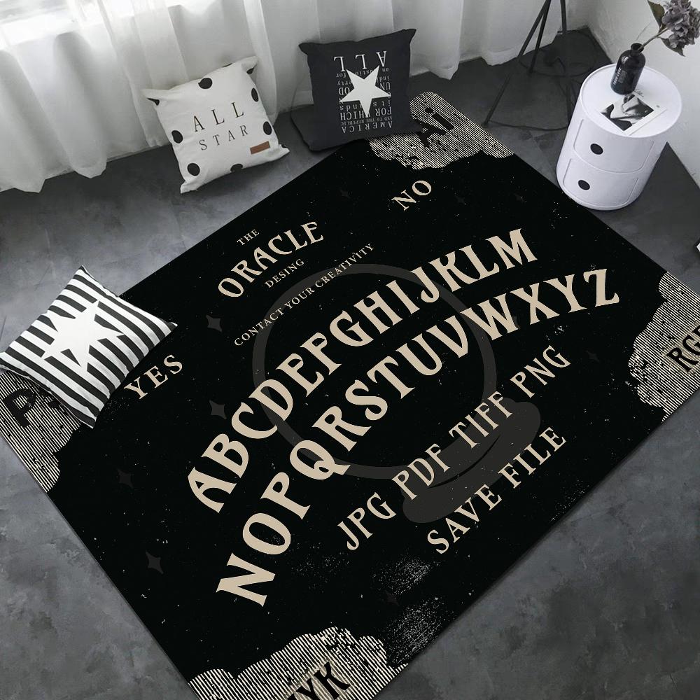 Ouija Board Long Rugs Nordic Style Home Doormat Bathroom-Toilet Mats Bedroom Bedside Area Rugs