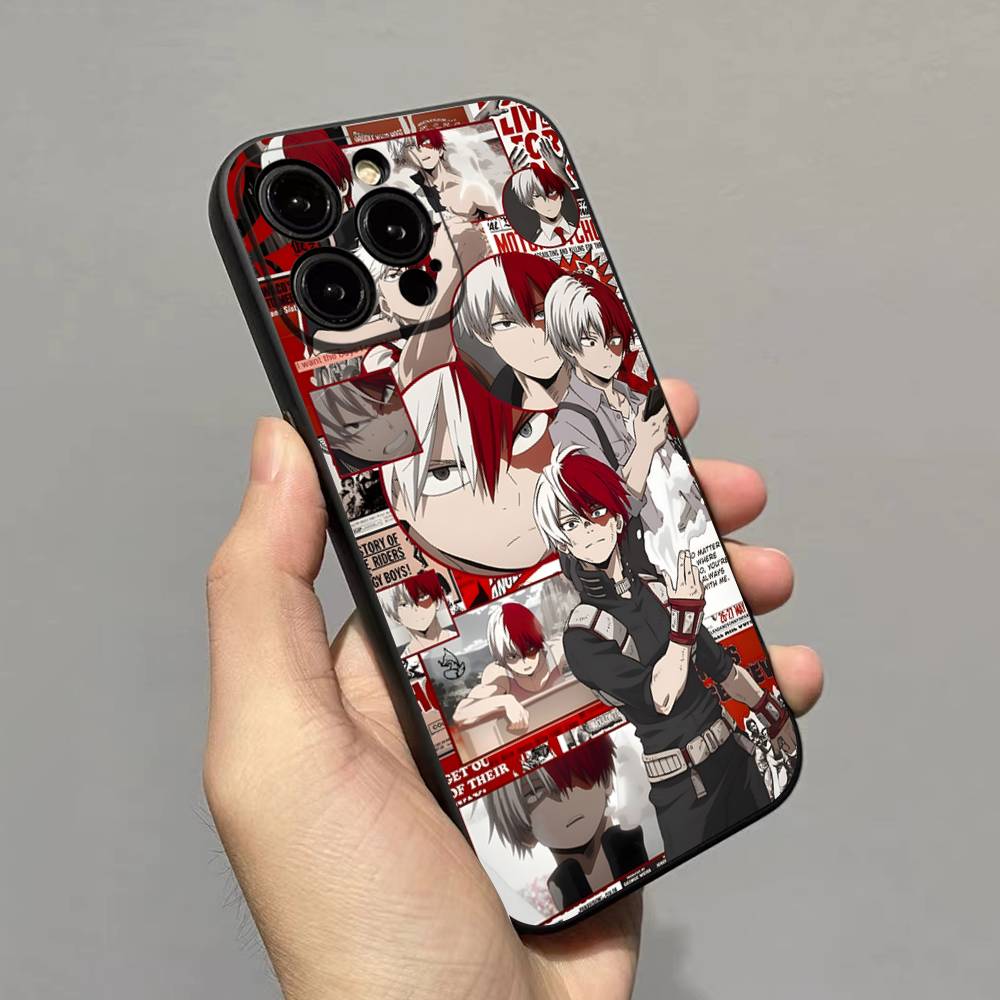 My H-Hero Academia D-Deku Phone Case For IPhone 17 16 15 14 13 12 11 Pro Max Plus Mini Soft Black Cover