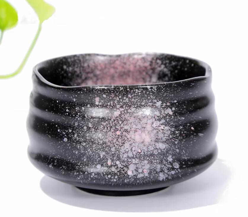550ml Amazing Transmutation Glaze Japan Matcha Green Tea Ceramic Bowl Japanese Ceremony Chawan Cup Wholesale available чёрный