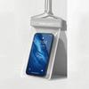 Touch Screen Waterproof Phone Bag Hanging Rope Solid Color Hanging Neck Phone Bag with Lanyard Diving Skiing Swimming