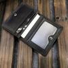 Durable Retro Real Leather Card Wallet Ultra-thin Fold Unisex Purse Credit Card ID VIP Bank Slim Pocket Money Wallets