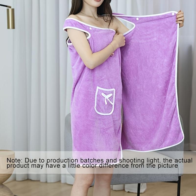 

Женский халат из ультрамягкого кораллового флиса - Гипоаллергенный, Идеально подходит для спа, бассейна, спортзала, путешествий и домашнего использования 31.5in*51.15in