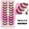 20 Pairs Faux Mink Lashes 3D Fluffy Natural Lashes Makeup False Eyelashes  Russian Strip Lashes Eyelash Extension