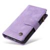 For iPhone 16 Pro Case Leather Folio Wallet Phone Cover with Stand Zipper Pocket
