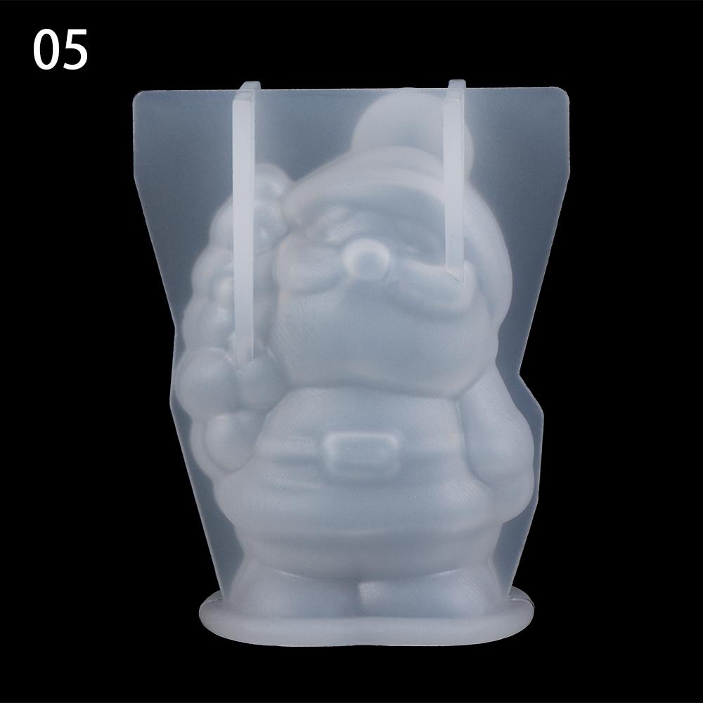 DIY Ornament Xmas Tree Santa Claus Christmas Silicone Mould Epoxy Resin Molds Crystal Resin Mold Jewelry Making Tools