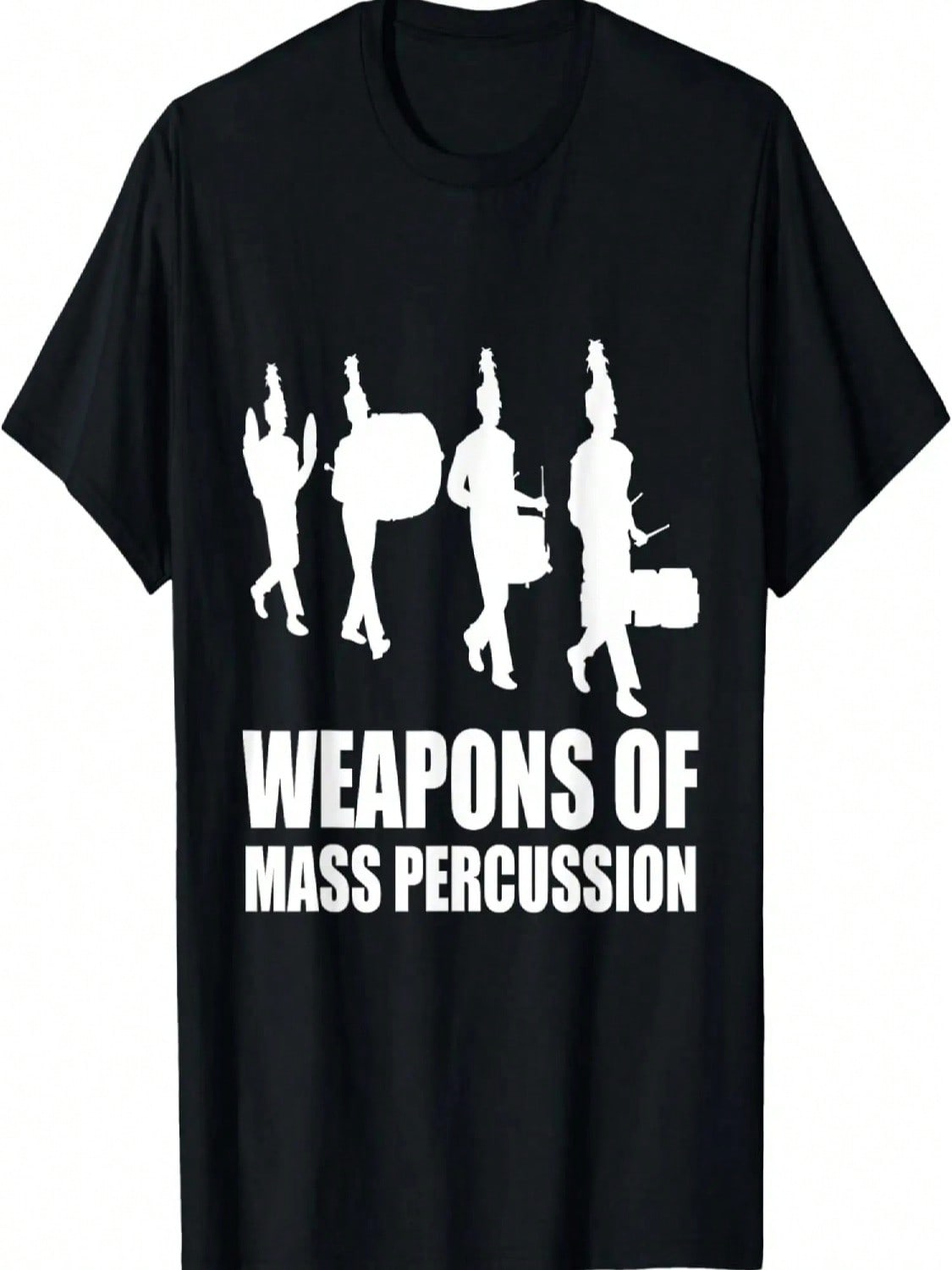 Drumline Weapons Of Mass Percussion Funny Drum Line Band T-Shirt S разноцветный