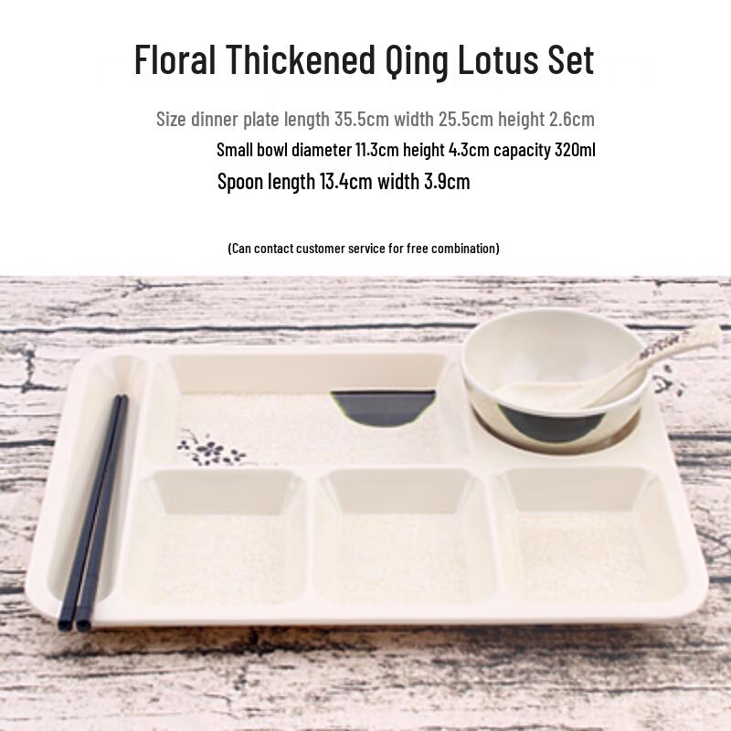 Melamine Divided Canteen Tray