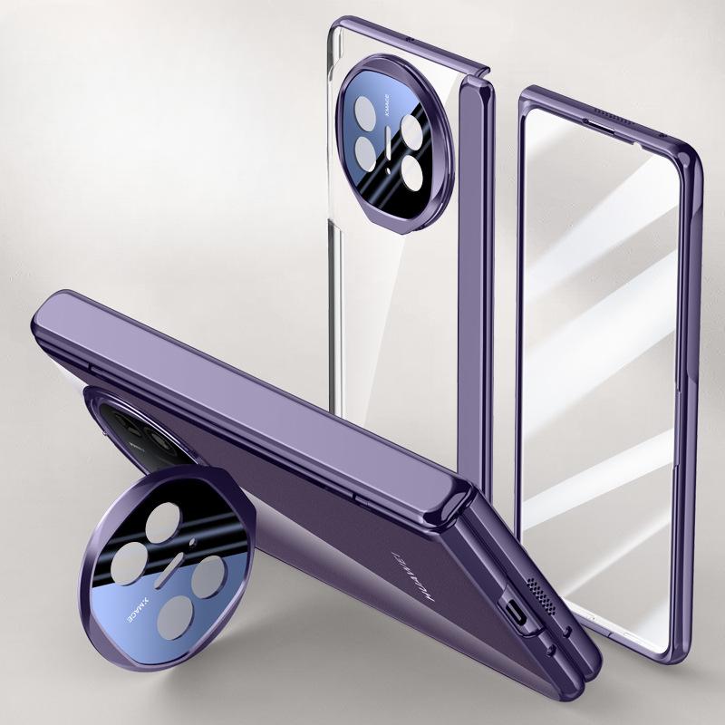 

Чехол для телефона Huawei Matex5 Пленка Встроенный кронштейн для объектива X3 Полная защита от падений Прозрачное магнитное гальваническое покрытие Huawei Mate X3