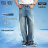 Xiahu Shijia Unisex Washed Wide-Leg Denim Jeans (Model 322A)