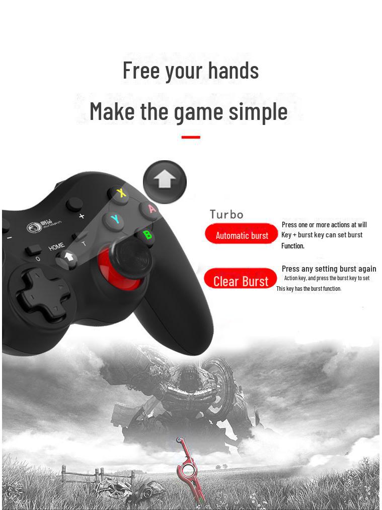 Bluetooth Wireless Game Controller für SWITCH PRO mit Gyro-Unterstützung