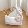 Solid color simple bubble cotton summer cool quilt, machine washable in summer, comfortable and breathable quilt