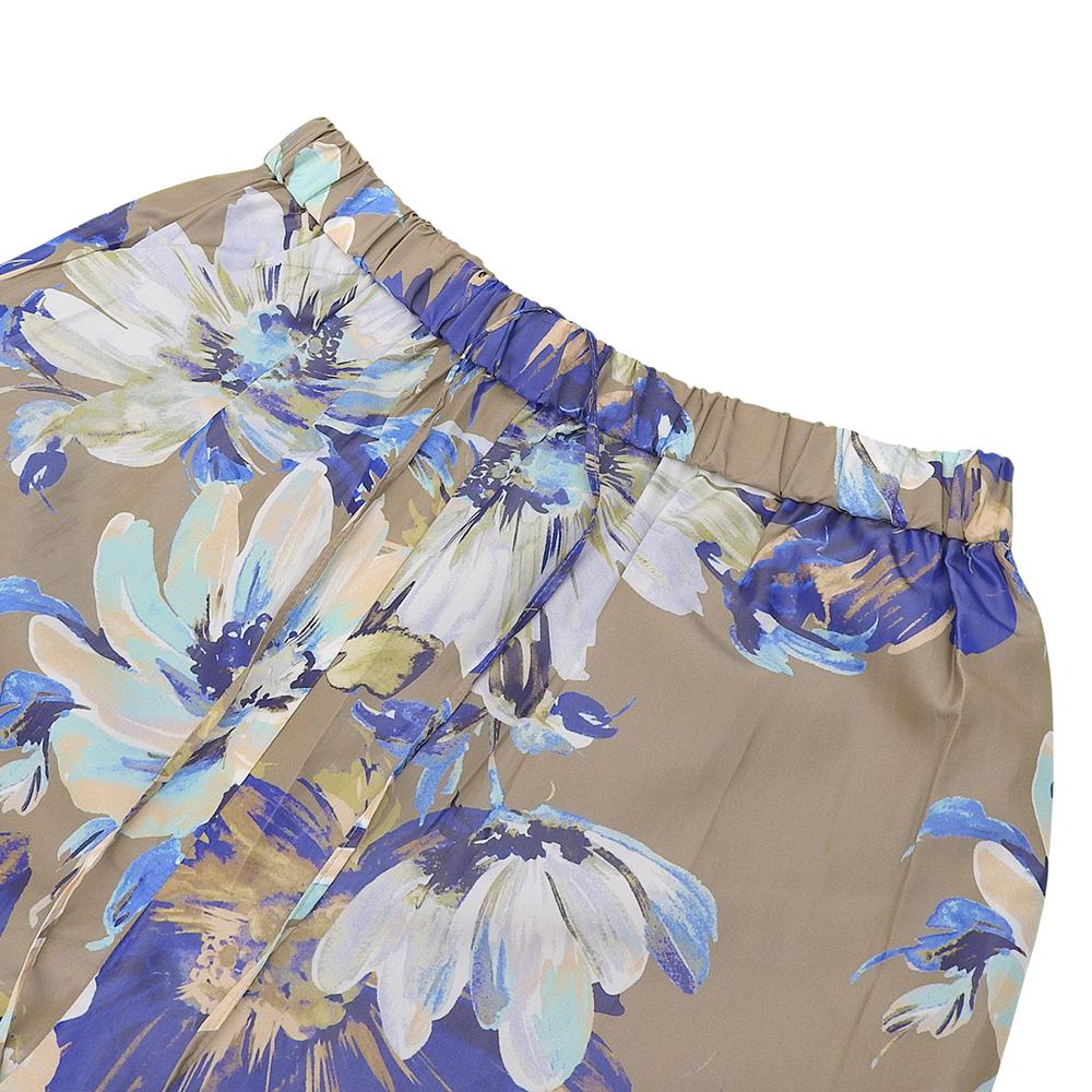 ebure Excellent condition floral print satin wide-leg pants, women's, multicolor, size 36, 3710600520 Bottoms 36 multicolorUsed