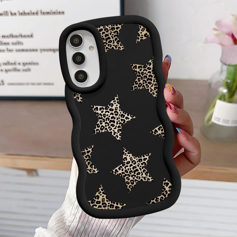Brown Leopard Print Soft Phone Cover Case for Samsung Galaxy A16 A52 A12 A14 A13 A21s A11 A15 A05 A03 A04 A22 A06 A23 A53 A33