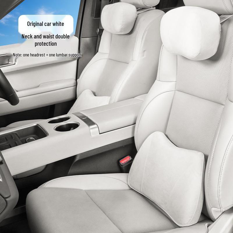 Ideal Headrest & Lumbar Support Pillow for L6L7L8L9 Car Seats - Neck & Back Comfort