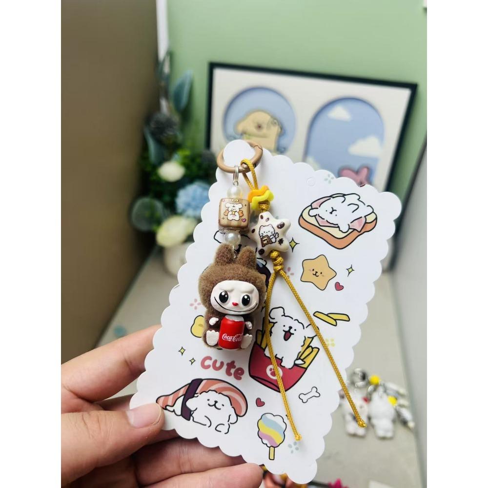 Flocking Rag CM Pendant Girl Bag Cute Student Doll Pendant Keychain Handmade