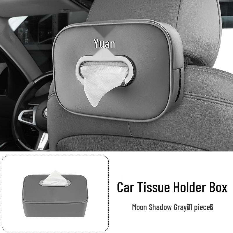 BYD Yuan Plus Car Tissue Holder - In-Car Pull-Out Hanging Storage Box
