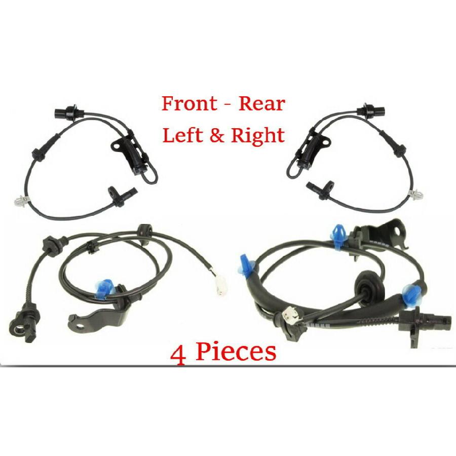 4 Pieces ABS Wheel Speed Sensor Front-Rear Left & Rear Fits: Honda Fit 2009-2013