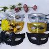 2 Pcs Venetians Mask Half Face Mask Halloween Mask Costume Mask Masquerade Mask Party Mask Mardi Gras Mask for Carnivals