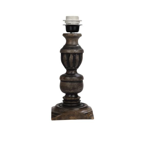 Set of 2 Wooden Table Lamps 50 Cm for Living Room Bedside with Fabric Shade Night Lamp for Bedroom, Study Home Decor E27 Bulb Holder