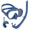 HD Panoramic Frameless Snorkeling Mask Set With BC Pocket Ultra Wide View Tempered Glass Wet Snorkel Swimming Goggles for Adults 3