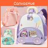 Cartoon Kids Labubu Backpack For Preschool With Breathable Oxford Fabric For School Use