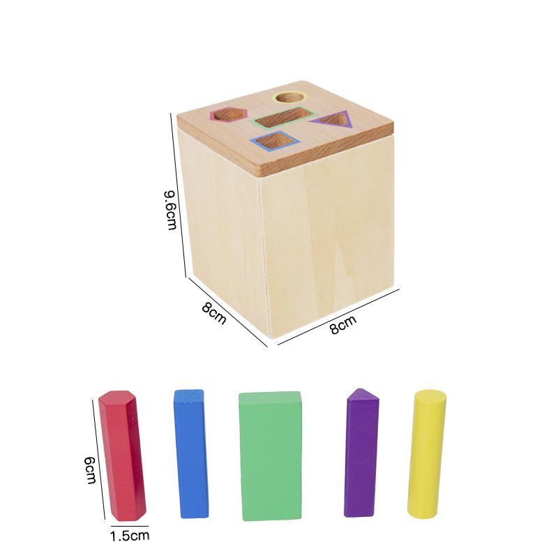 

Montessori Classification Game Early Education Coin Toss Classification Box Color Cognition Shape Matching Blocks Teaching Aid